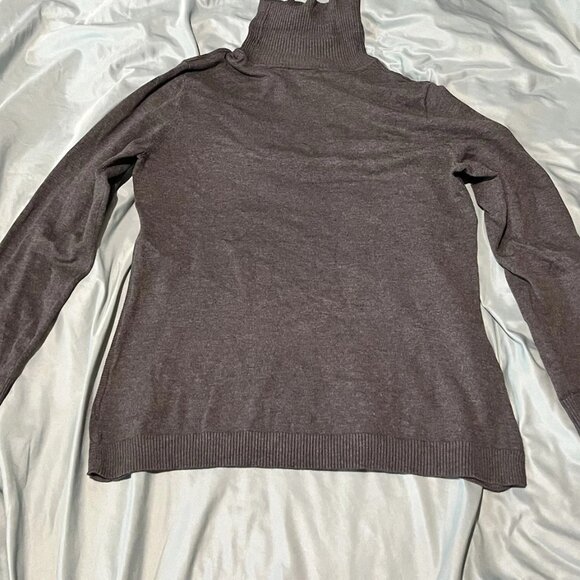 TRIBAL women’s Large Gray Sweater Turtleneck Long Sleeve - Picture 5 of 5